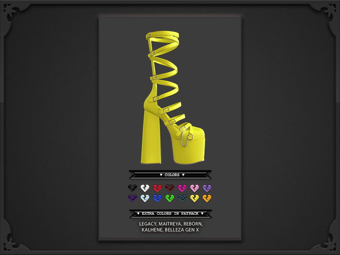 [CURSED] Agatha Heels-Yellow