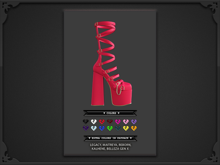 [CURSED] Agatha Heels- Red