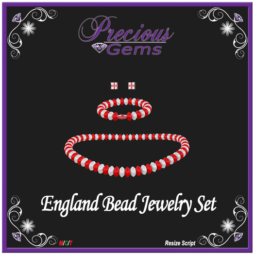 *PG* England Bead Jewelry Set