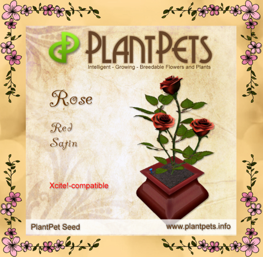 PlantPet Seed [Rose *Red Satin*]