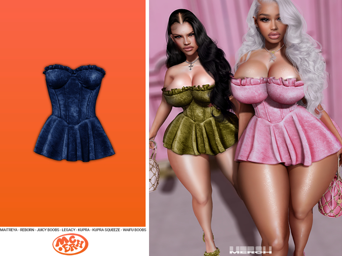 [MERCH] Eumei Ruffle Dress - Cobalt