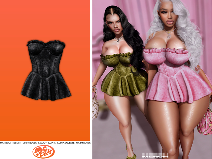 [MERCH] Eumei Ruffle Dress - Raven