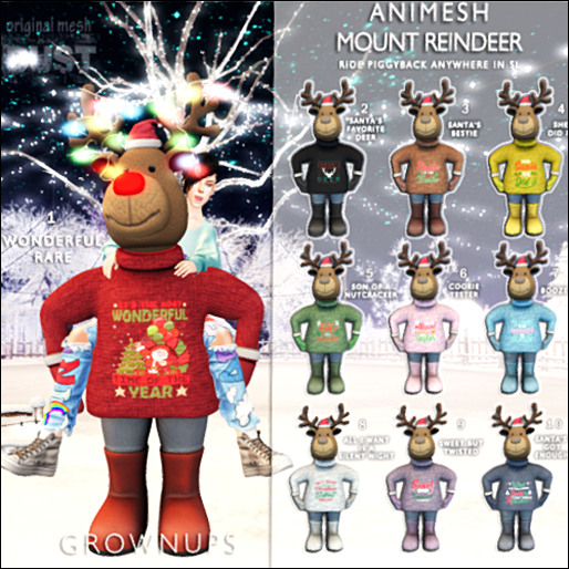 1 DUST - Animesh Mount Reindeer - Wonderful RARE