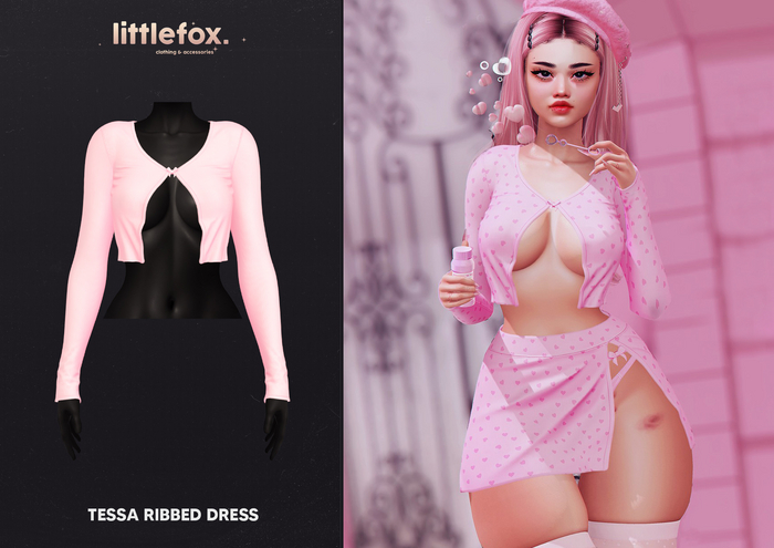 .little fox. - Riley - Crop sweater // blush