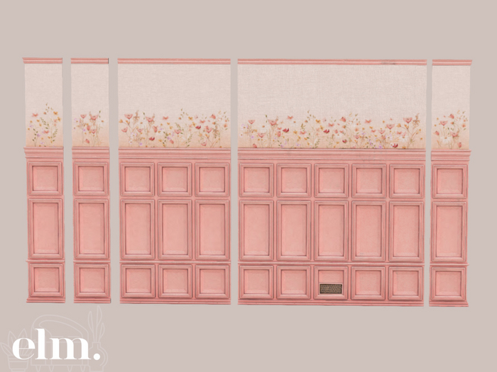 Elm. Agnes Wall Panel [Pink]