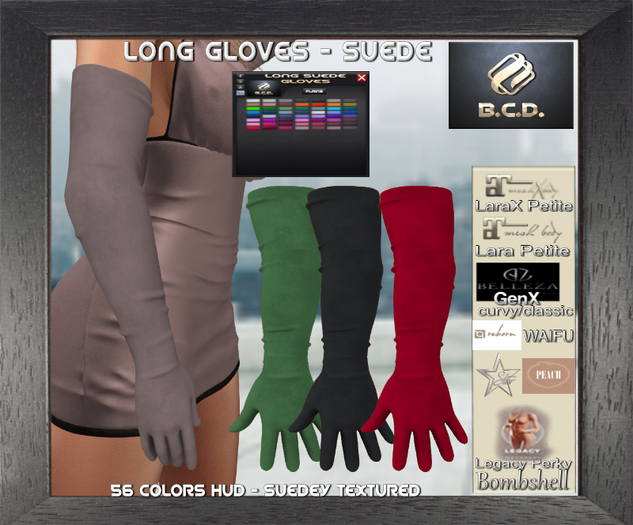 BCD Long Gloves Suede DEMO