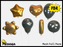 Meshuga PBR Balloons Pack FULL PERM MESH 