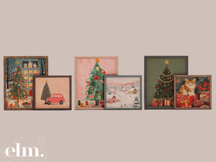 Elm. Holly Decor//Festive Frames