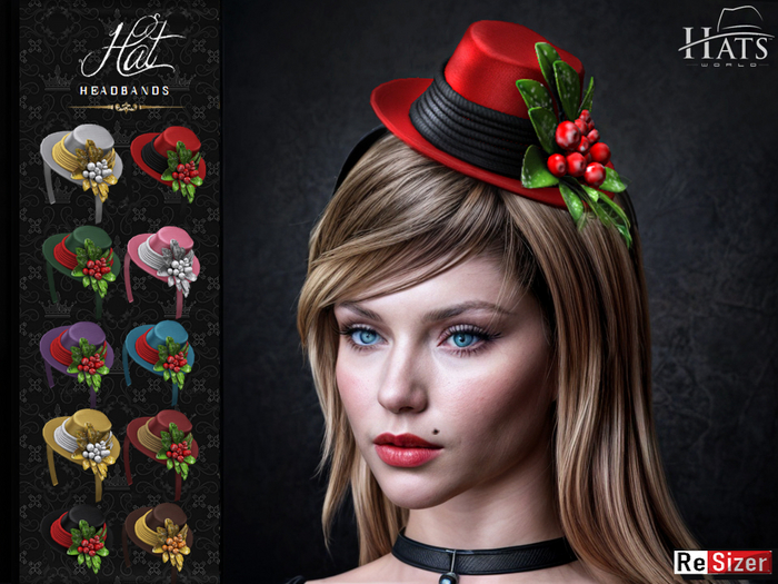 [HW] CHRISTMAS HATS HEADBANDS