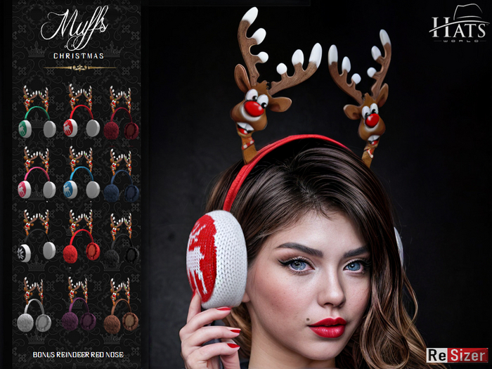 [HW] CHRISTMAS ANTLER EAR MUFFS