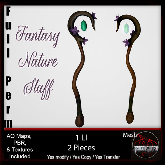 Full Perm Fantasy Nature Staff