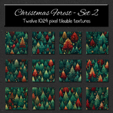 *Wallflowers* Christmas Forest - Set 2