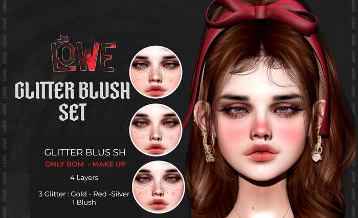 ! Lowe - Glitter Blush Set