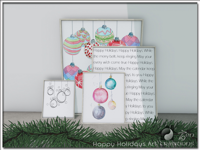 Happy Holidays Art