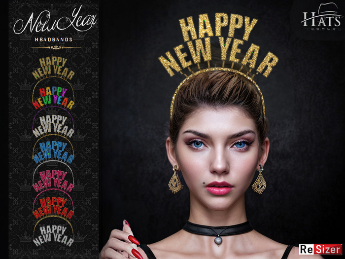 [HW] HAPPY NEW YEAR HEADBANDS