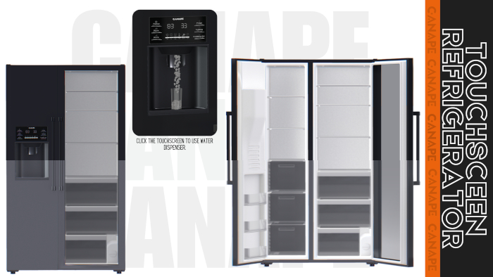 [Canape] Touchscreen Refrigerator - Fatpack