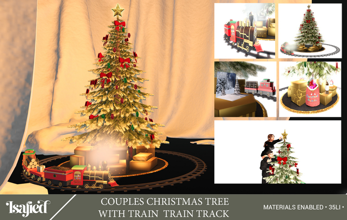 {Isafied} Couples Christmas Tree with Train Track