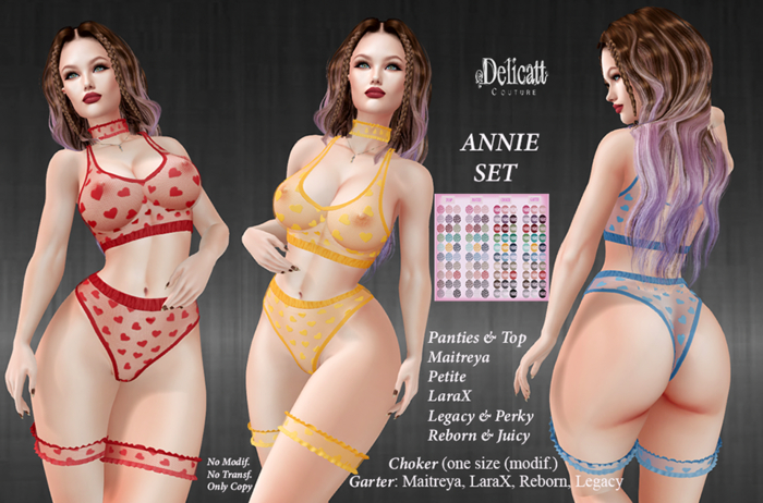 Delicatt Couture - Annie Lingerie Set - 2024#DEC.#14