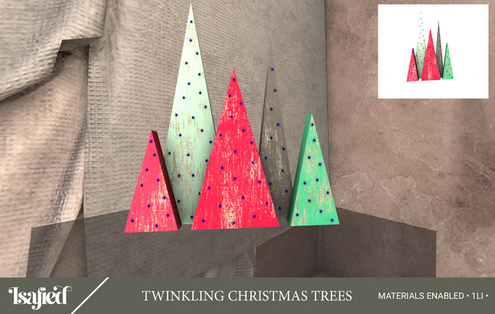 {Isafied} Twinkling Christmas Trees