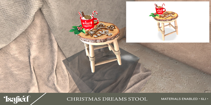 {Isafied}Christmas Dreams Stool