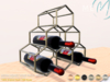 Second Life Marketplace - Meira Honey Wine Rack - Brass