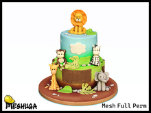 Meshuga Safari Birthday Cake FULL PERM MESH