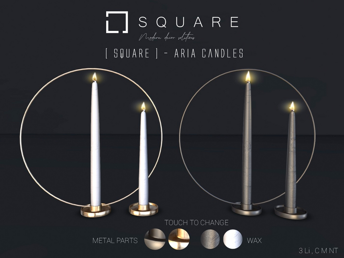 [ SQUARE ] - ARIA Candles 