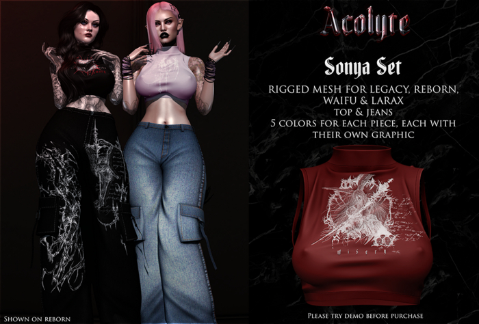 [Acolyte] Sonya Top - BLOOD