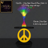 ~WiRa~ Fiber Optics Vase & Peace Table (BOX)