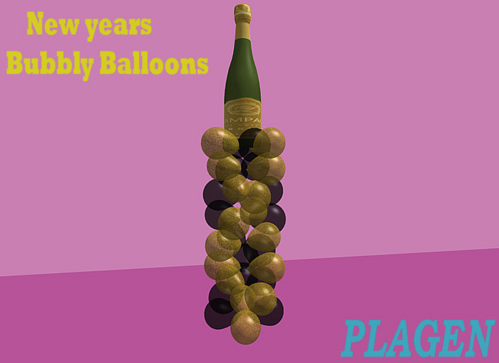 New Years Bubbly Balloons   - PLAGEN  (ADD)