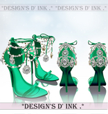 Luxury Heels Forest Green