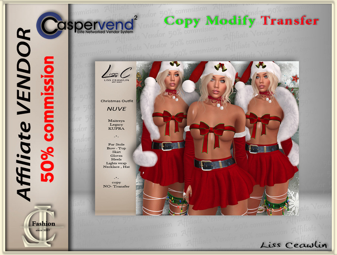 LC Affiliate Vendor [Christmas] -  Nuve Outfit [1 vendor]