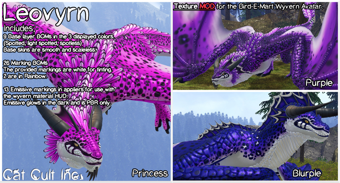 Leovyrn Princess, Purple, Blurple MOD