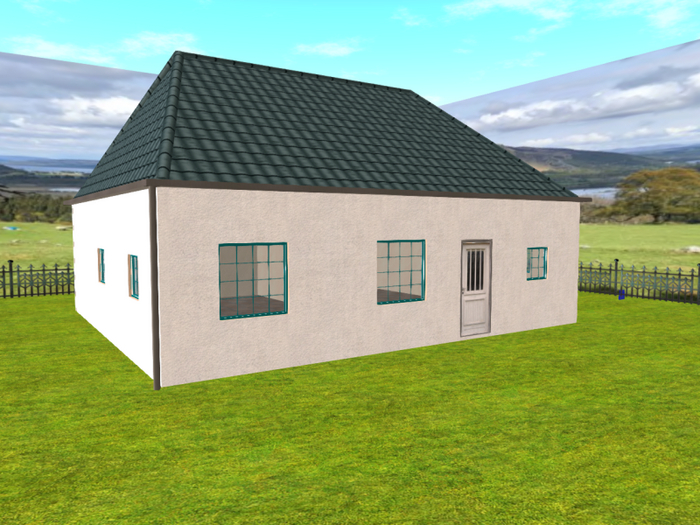 white bleu house