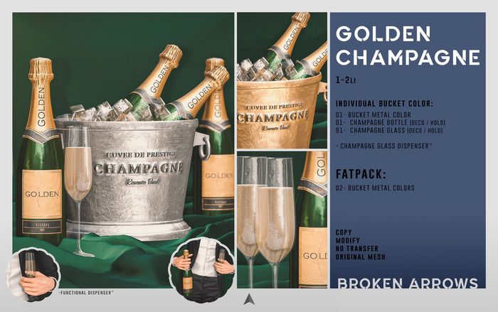 BROKEN ARROWS - Golden Champagne - FATPACK