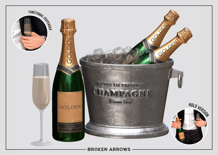 BROKEN ARROWS - Golden Champagne - Bucket - Silver [ADD]
