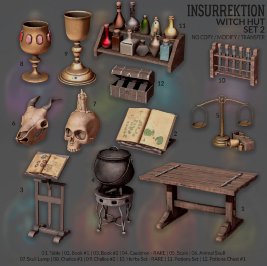 11. [IK] Witch Hut Set 2 - Potions Set - COMMON
