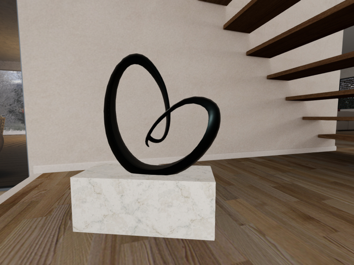 Elegant Heart Sculpture - New 