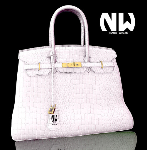 Nana White // Burkin Aligator//White