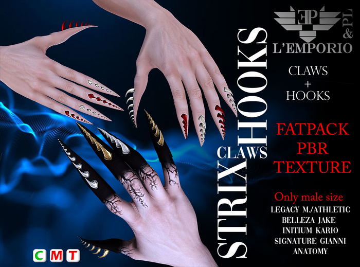 FATPACK L'Emporio&PL::*Strix*::Claws+Hooks  PBR