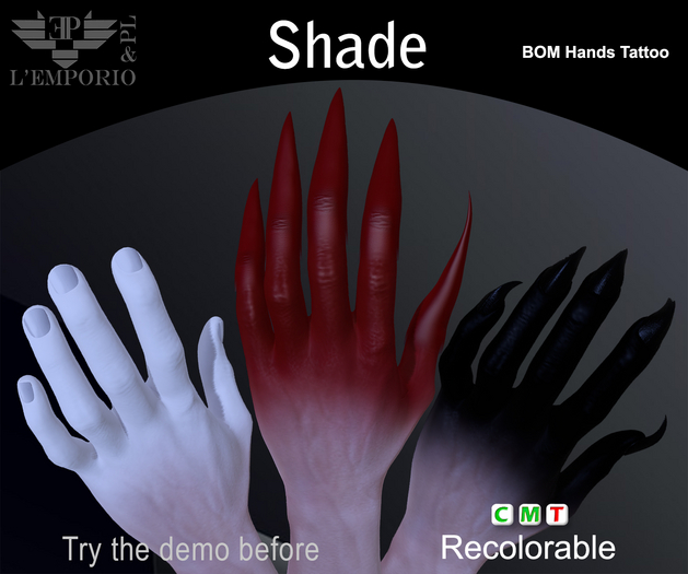 L'Emporio&PL::*Shade*::Hands Tattoo - Recolorable-BOM