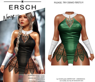 ERSCH - Nancy dress -green-