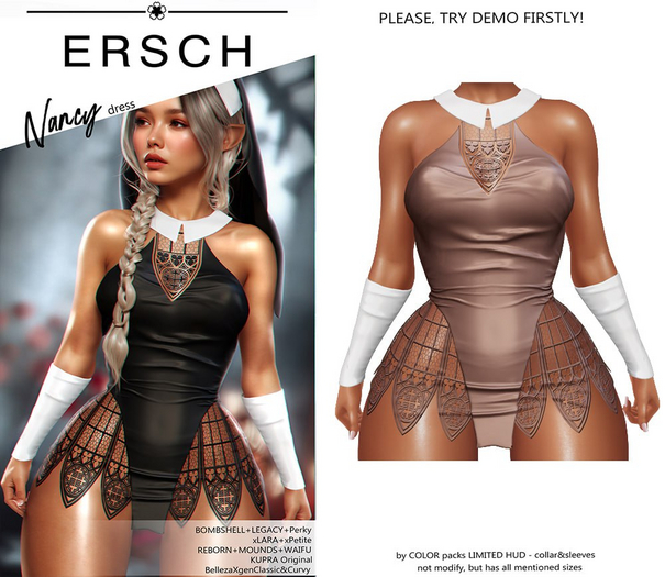 ERSCH - Nancy dress -beige-