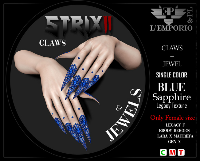 L'Emporio&PL::*Strix II*::Claws+Jewels [Sapphire Blue]