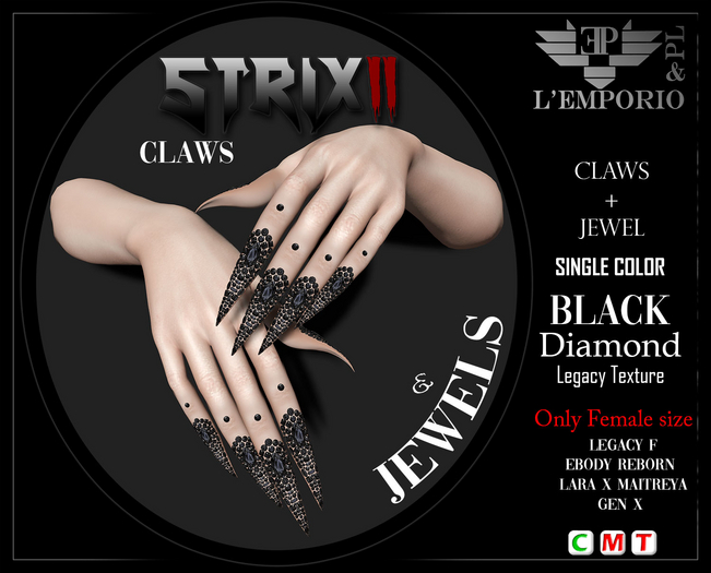 L'Emporio&PL::*Strix II*::Claws+Jewels [Black Diamonds]