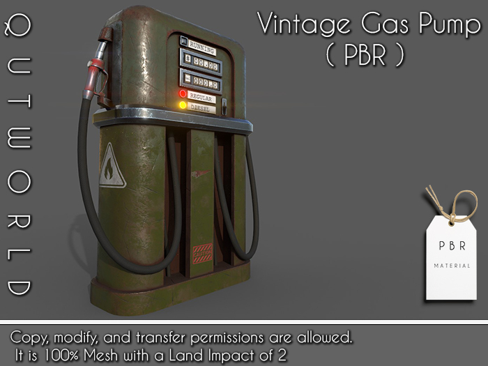 .::QUTWORLD Vintage Gas Pump_PBR::.FP 