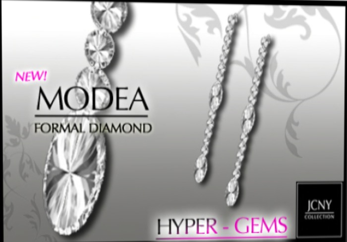 Second Life Marketplace - JCNY - MODEA, Hyper-Gems Formal Earrings