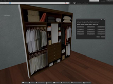 Dark Oak Closet Insert