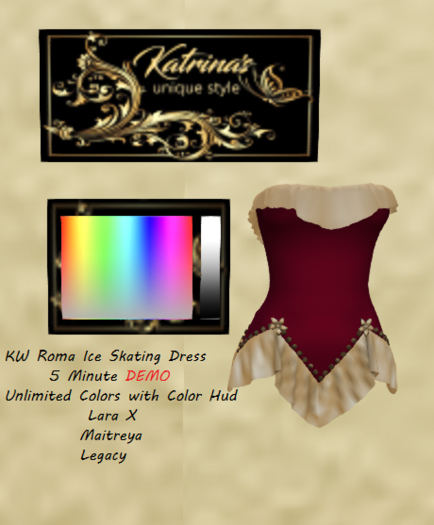 KW Roma Ice Skating Dress DEMO