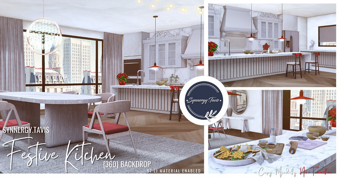 SYNNERGY.TAVIS//Festive Kitchen {360} Backdrop